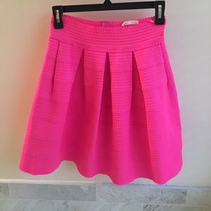 Hot pink high waisted skirt